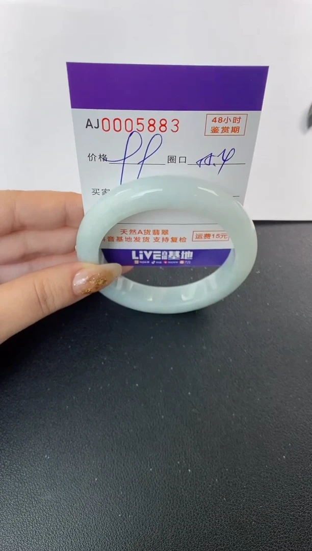 未镶嵌手镯翡翠天然A货翡翠【有纹有裂】