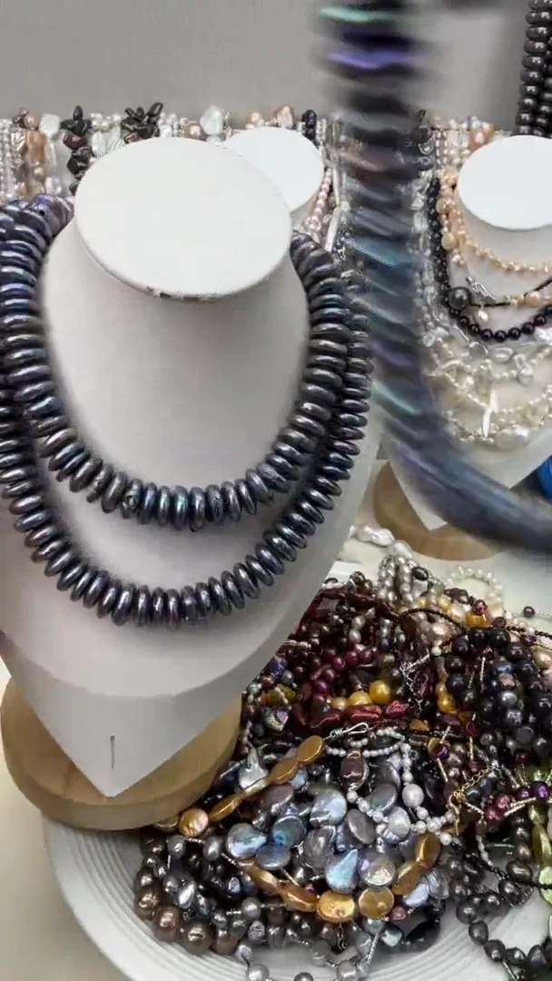 颈饰银S925镶嵌淡水珍珠1