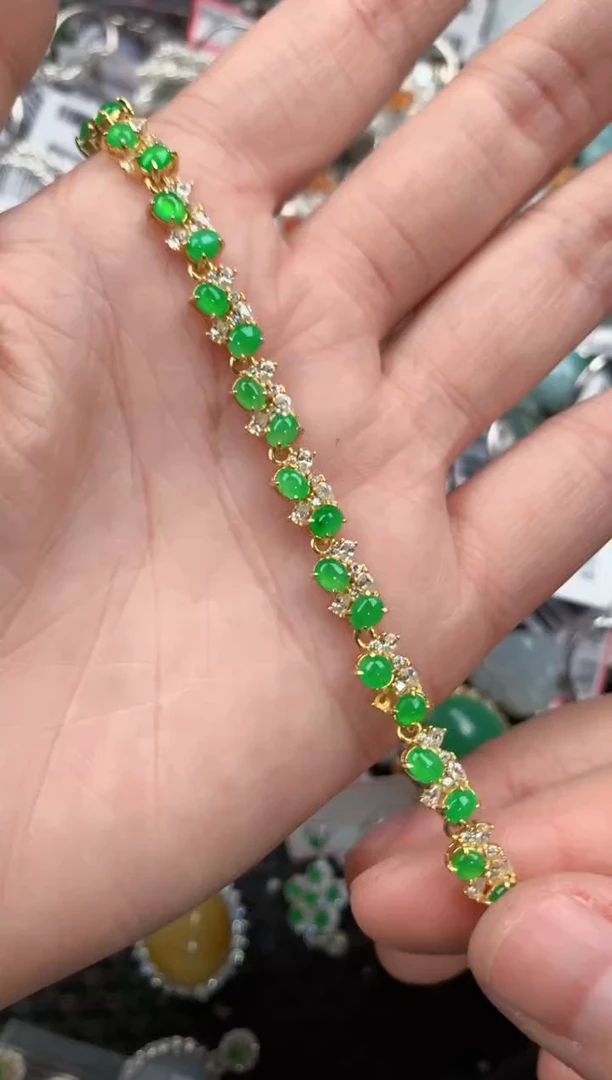 银S925镶嵌戒指翡翠1010---4