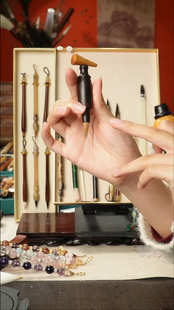 1号闪购孤品高货毛笔链接 清水试笔 蘸墨不退