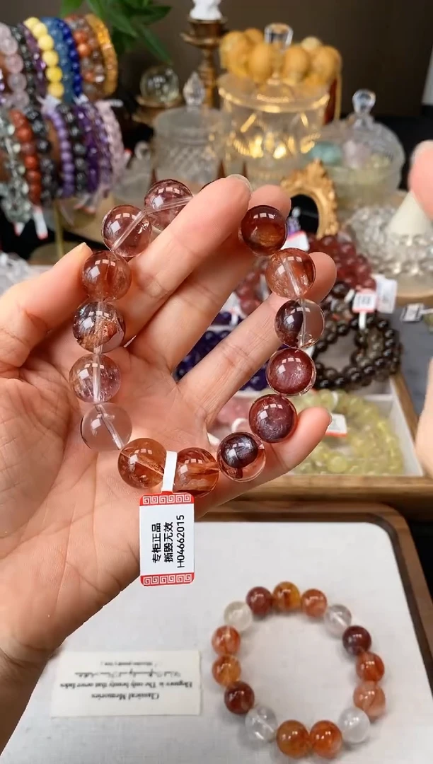 未镶嵌手链水晶15m红椒花