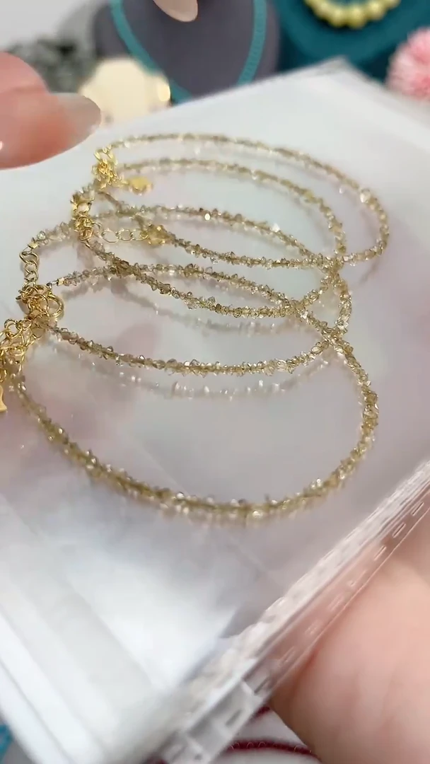 【闪购商品】钻石手链银S925镶嵌亚麻茶99