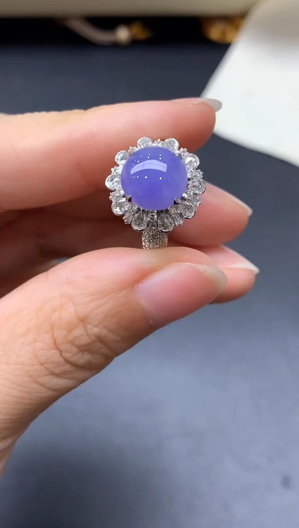 18K金镶嵌戒指翡翠746-中国好珍宝