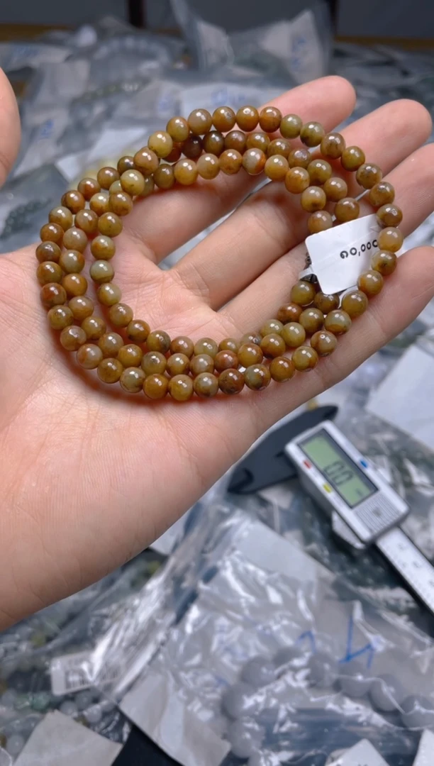 定制翡翠未镶嵌翡翠珠串