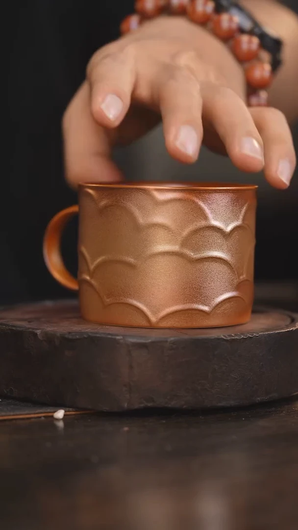 【闪购商品】杯167柴房陶瓷柴烧 金红系列