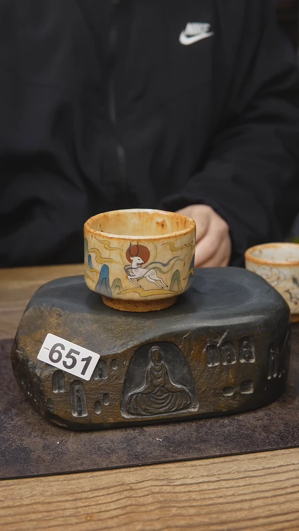 匣钵泥手绘志野651