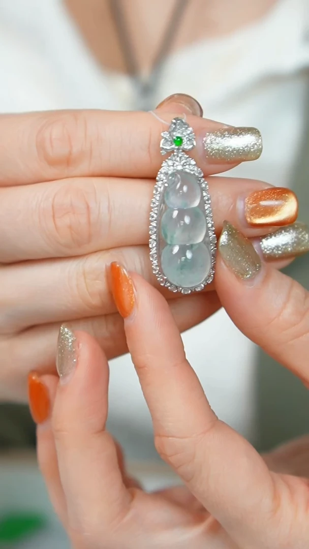 【闪购商品】翡翠挂件18K金镶嵌31号-吊坠/姿/2