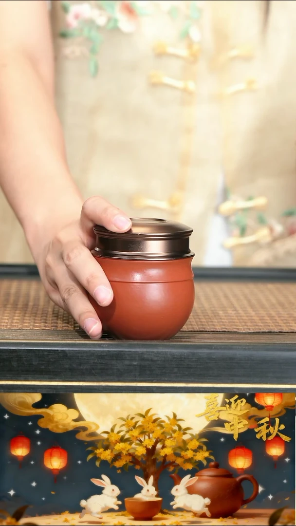 16小瑜朱泥龙蛋醒茶罐