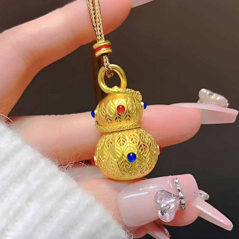 合金吊坠 灵蛇镂空葫芦吊坠