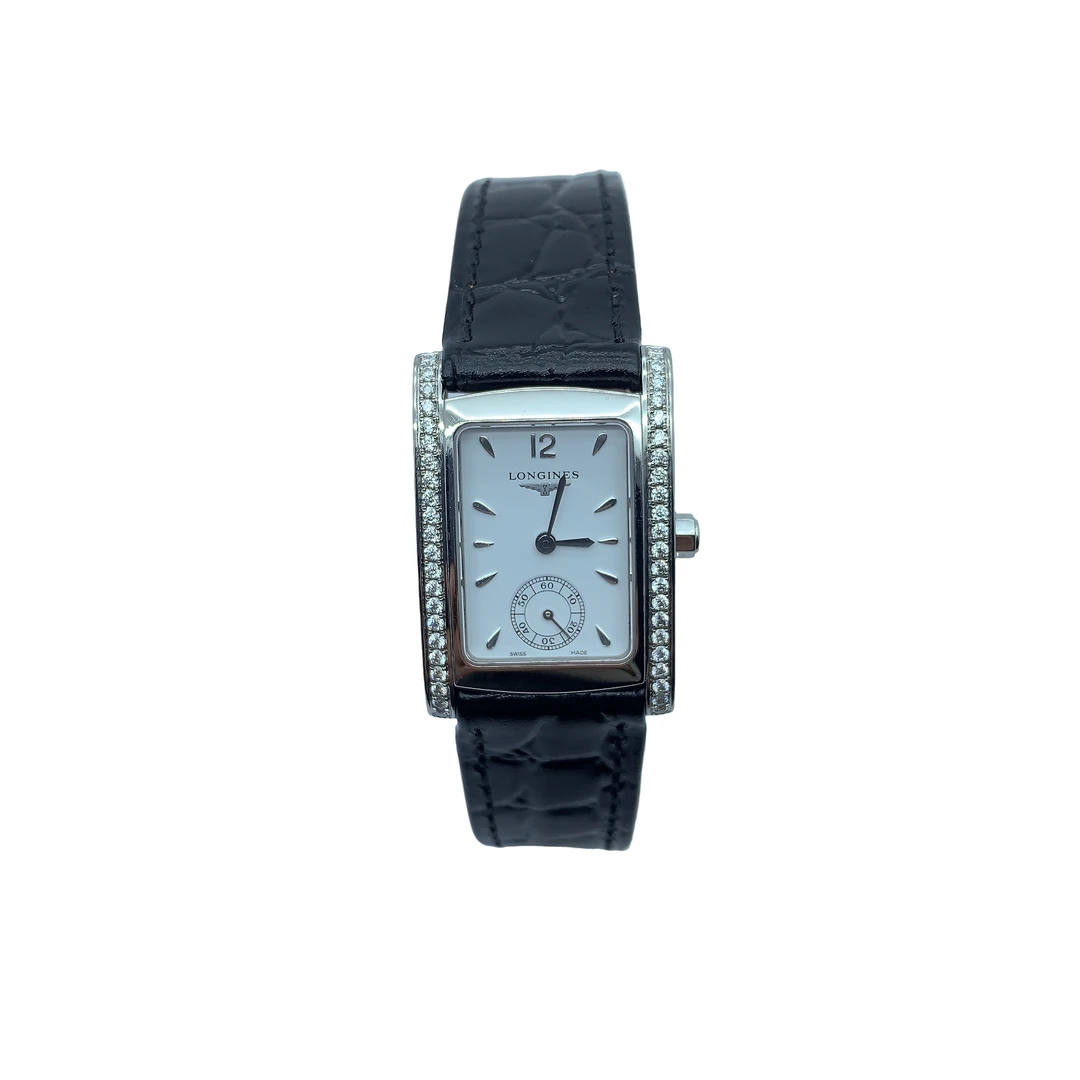 95新 Longines/浪琴 70580/浪琴石英表/22*27方盘/后钻