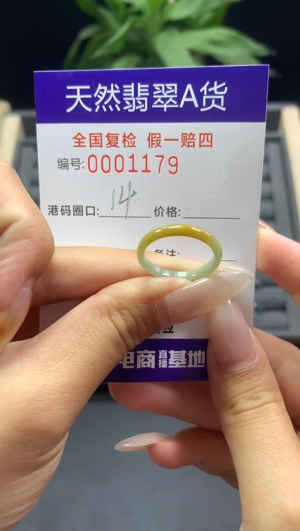 未镶嵌戒指翡翠天然  1179