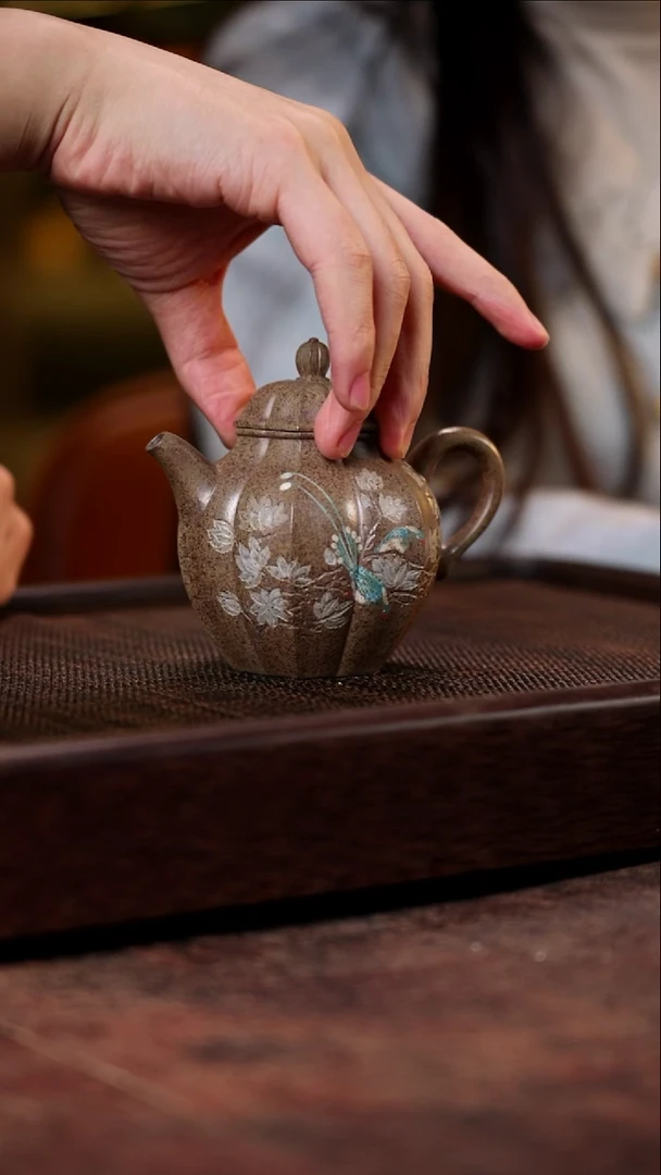 高菱花 花鸟 寅春梨皮泥 200cc