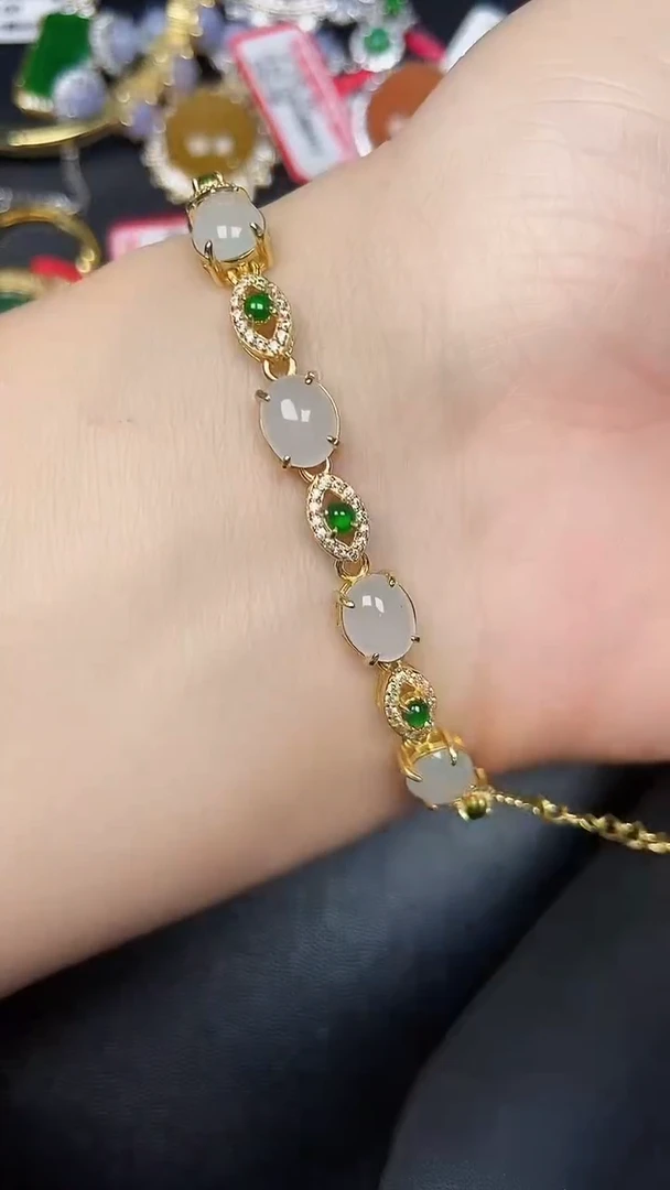 银S925镶嵌戒指翡翠3610