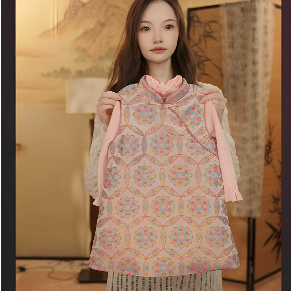 【金粉世家】织锦#女童国风中式冬款旗袍女宝汉元素民族风夹棉旗袍