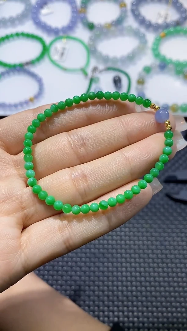 散珠翡翠卡3.6手串