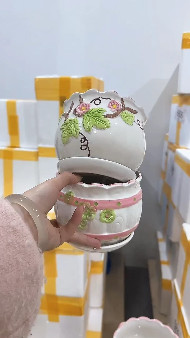 高温陶瓷花盆+13-18