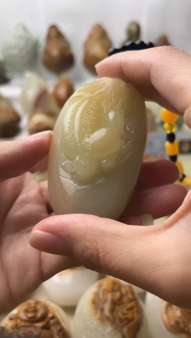 石材古青石棉纹正常不退换貔貅微瑕