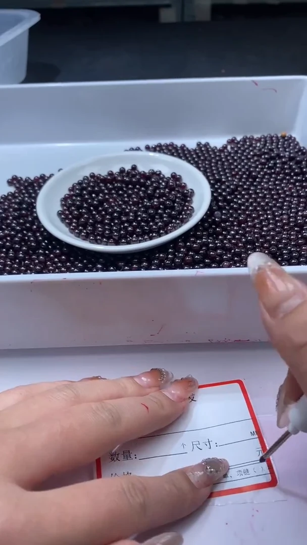 颈饰未镶嵌石榴石w206石榴石5mm*30颗