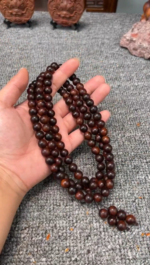 柏木（崖柏）1.0*108圆珠雷击 浓郁咖啡奶甜香