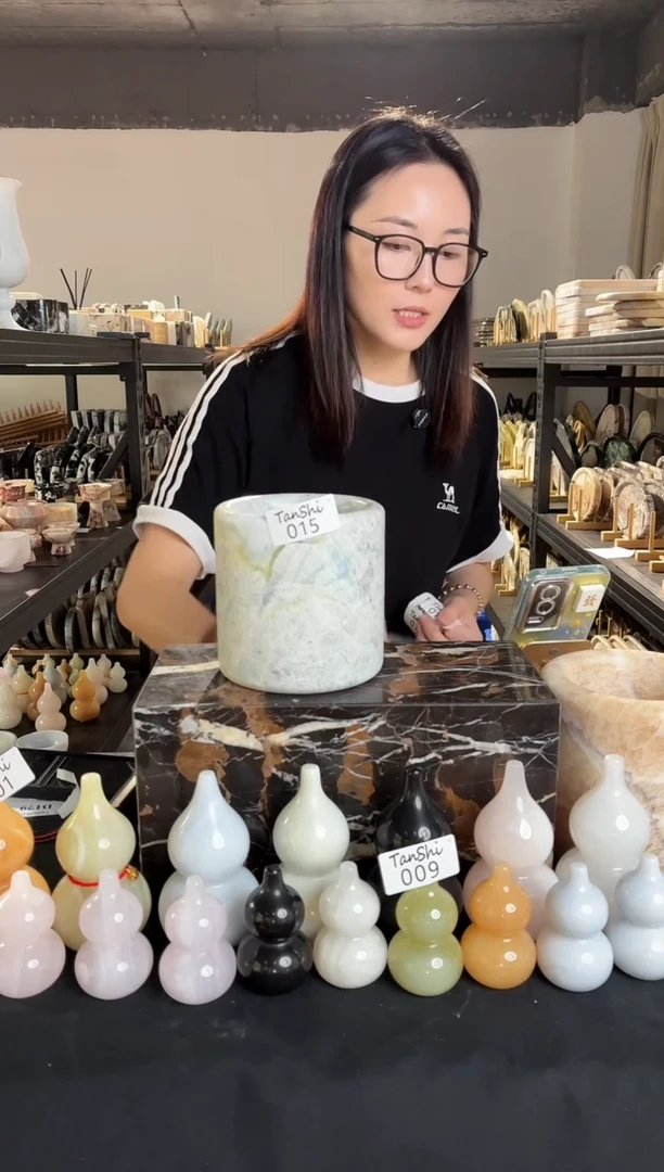 石材015芬迪蓝香薰筒
