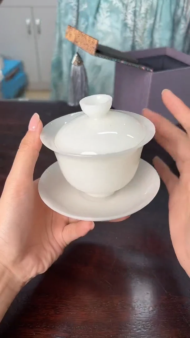 龙泉云间青瓷小米茶器