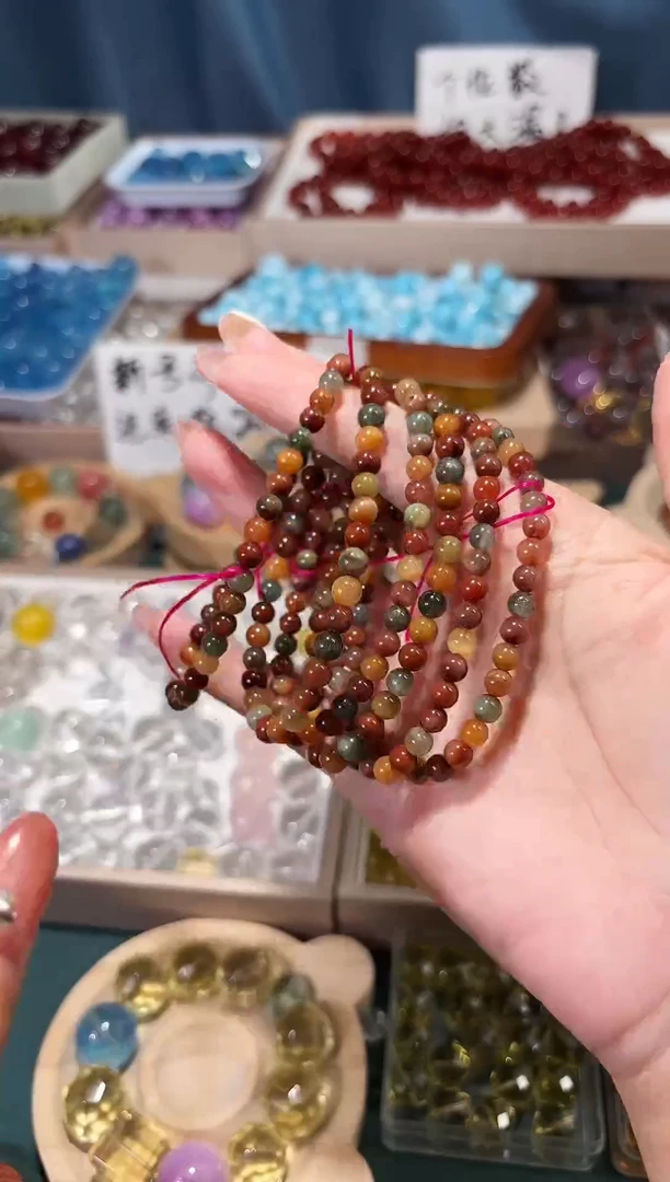 未镶嵌手串水晶福禄寿兔毛手串单串