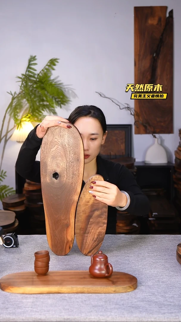 木北美黑胡桃原木.干裂疤结不属于商品质量问题完美主义者慎拍