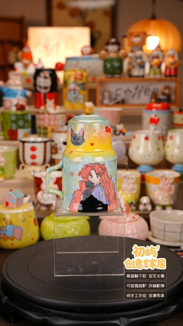 瓷初屿手工彩绘陶瓷餐具