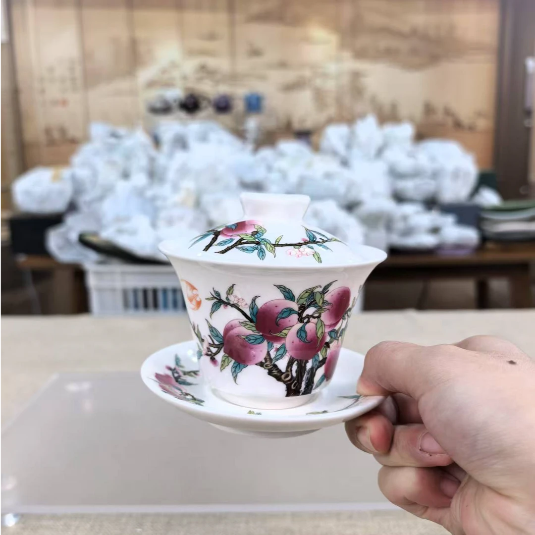 【闪购商品】九桃三才盖碗