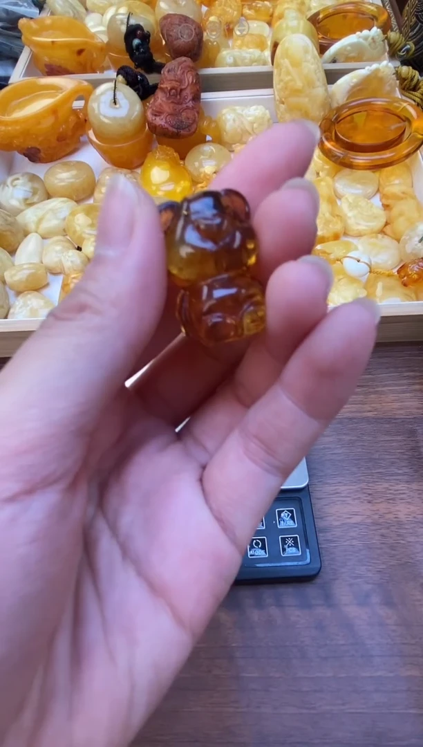 裸石琥珀未镶嵌天然琥珀蜜蜡