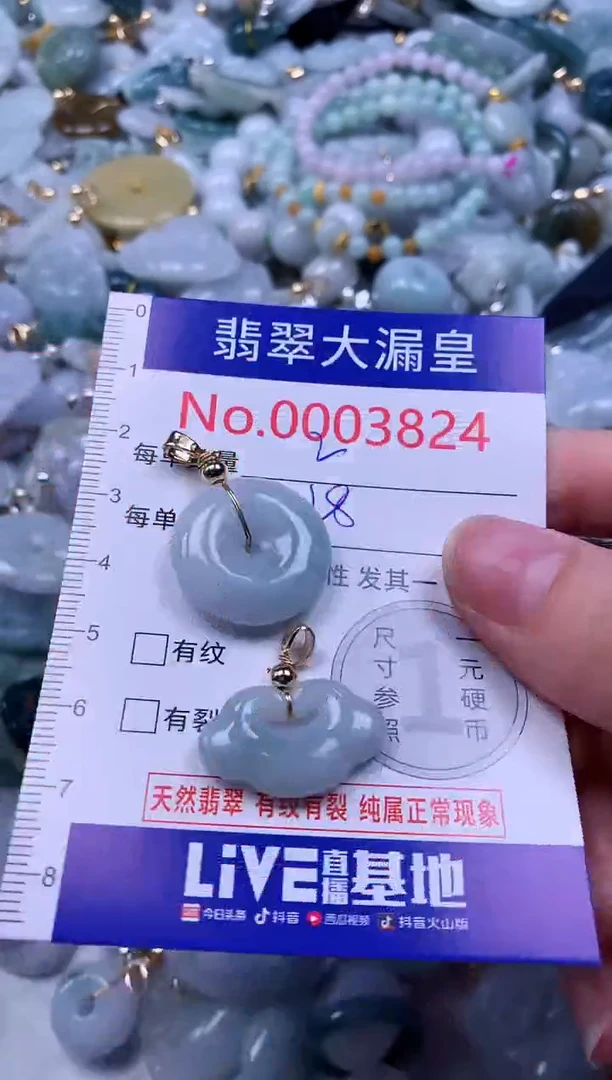 吊坠(不含链)未镶嵌翡翠3824