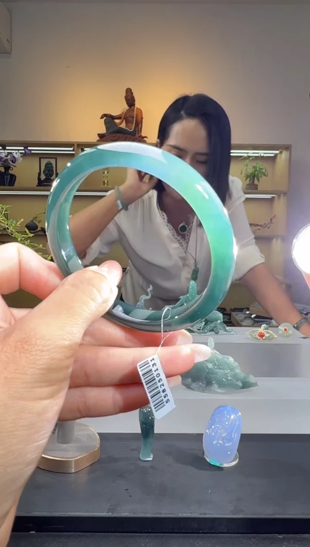 未镶嵌手镯翡翠59圈