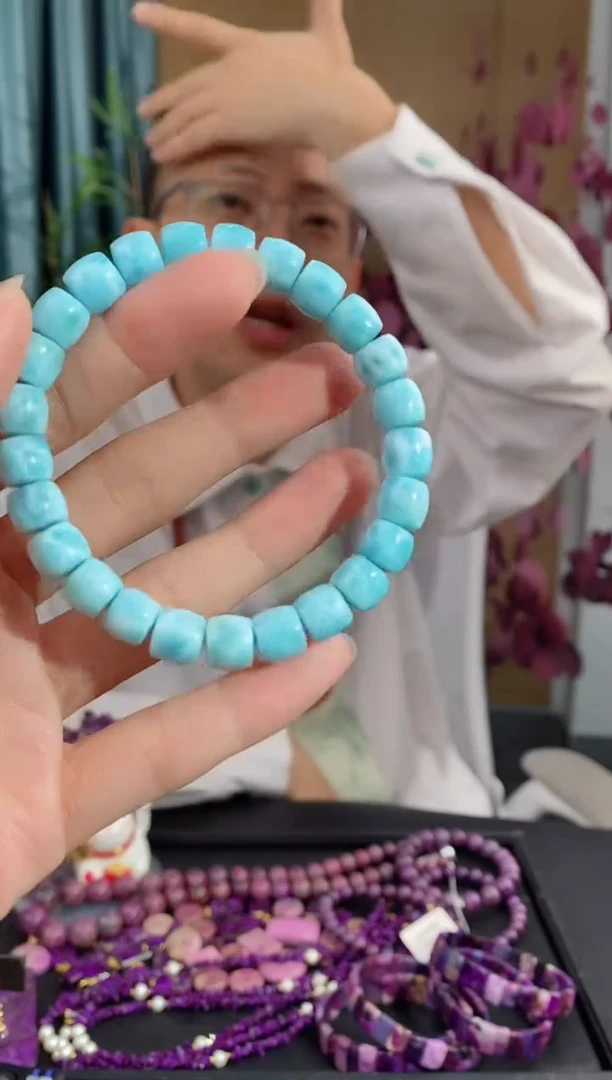 【闪购商品】针钠钙石（海纹石）手串未镶嵌182