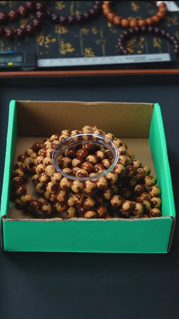 手串紫金鼠油核熊猫光珠11+