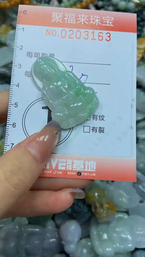 翡翠未镶嵌颈饰闪购0203163