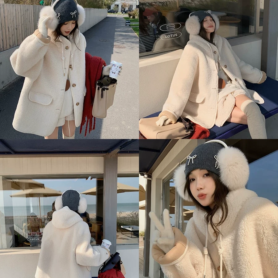 【热乎糖炒板栗】恒依曼上新 秋冬毛毛连帽外套6055