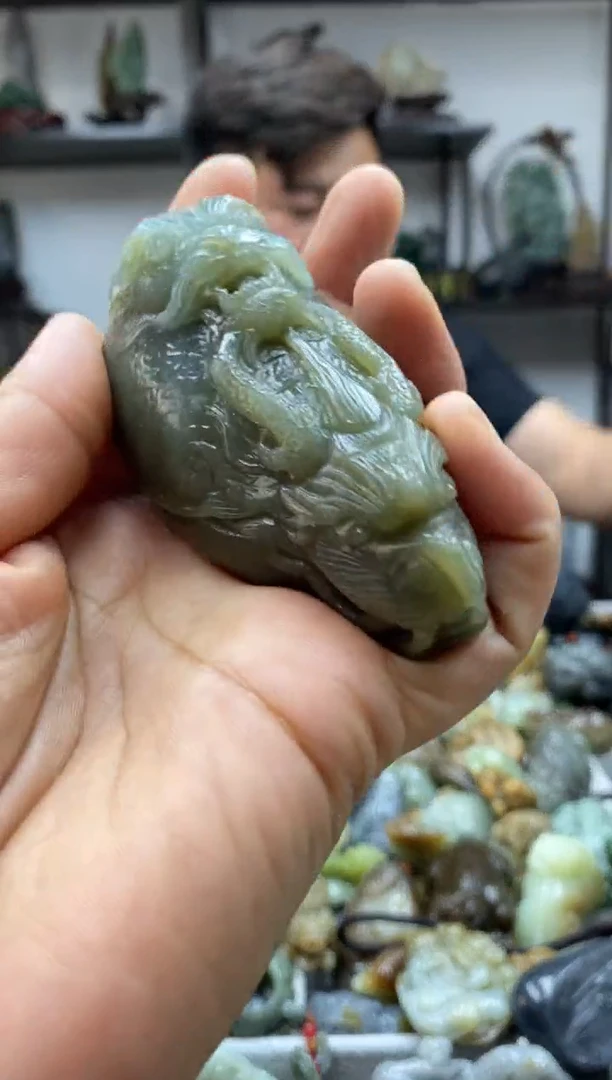 和田玉未镶嵌把件1