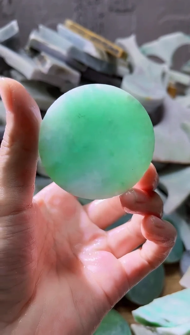 裸石翡翠翡翠a货正品玉石古陈741