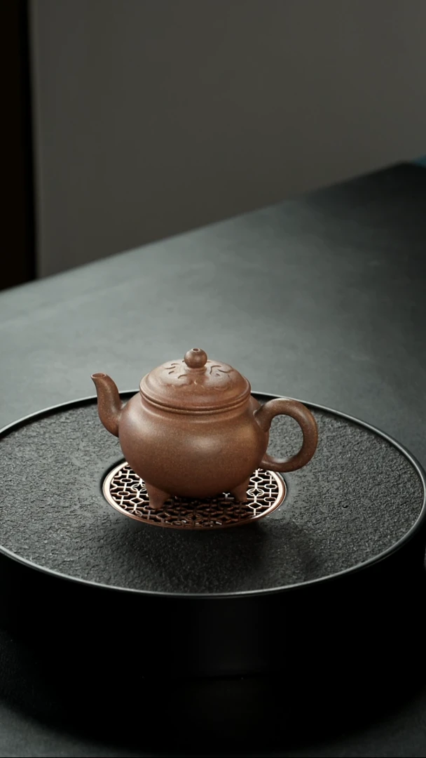 茶壶紫砂老宕口精挑桃花大彬如意