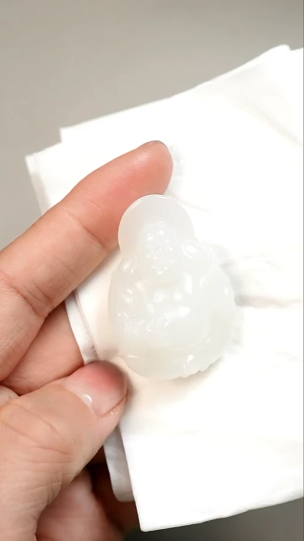 未镶嵌和田玉挂件弥勒佛