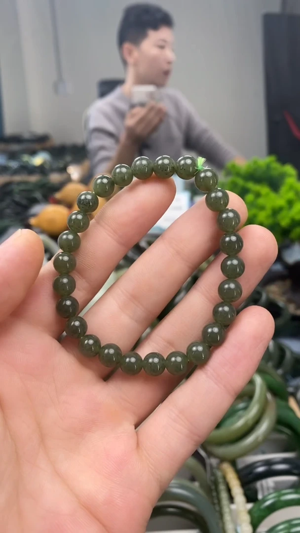 未镶嵌手镯和田玉7mm