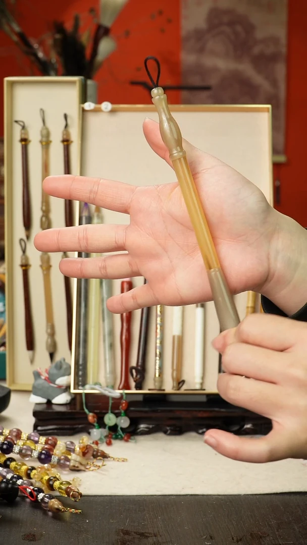 64号孤品高货毛笔链接 清水试笔 蘸墨不退