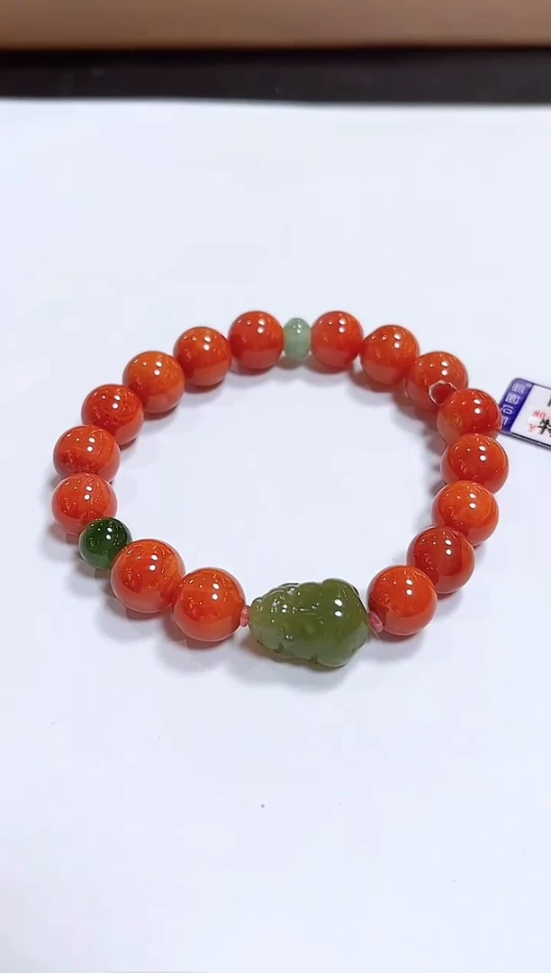 颈饰未镶嵌南红玛瑙手链10+