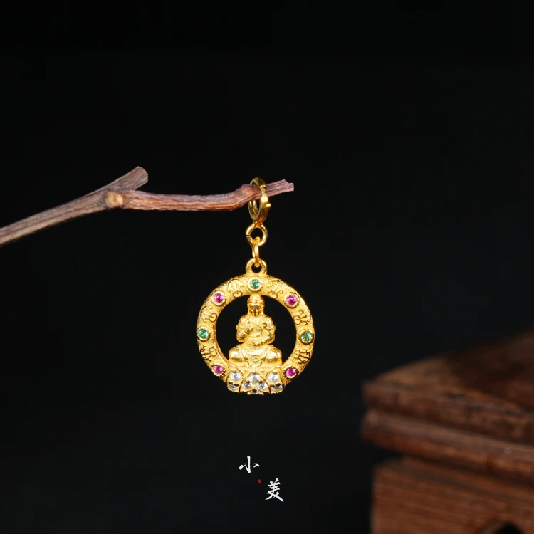 吊坠925银 阿弥佛吊坠 S1369