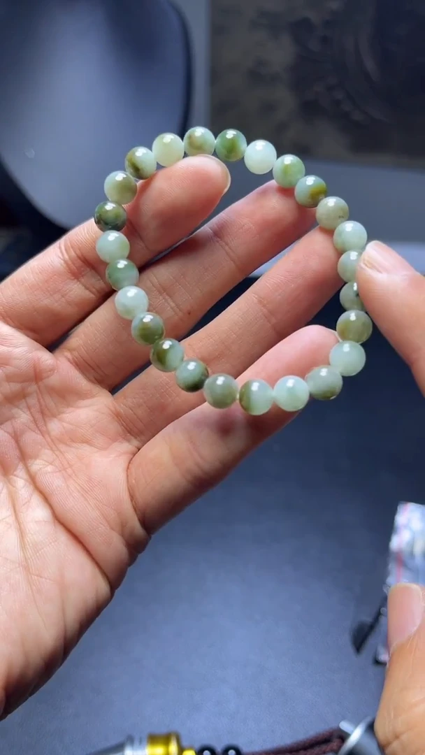 未镶嵌手链翡翠珠串