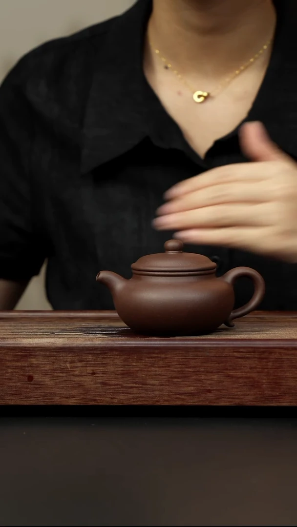 紫砂茶壶老紫泥 仿古