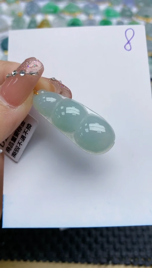 【闪购商品】翡翠颈饰18K金镶嵌天然A货翡翠 2