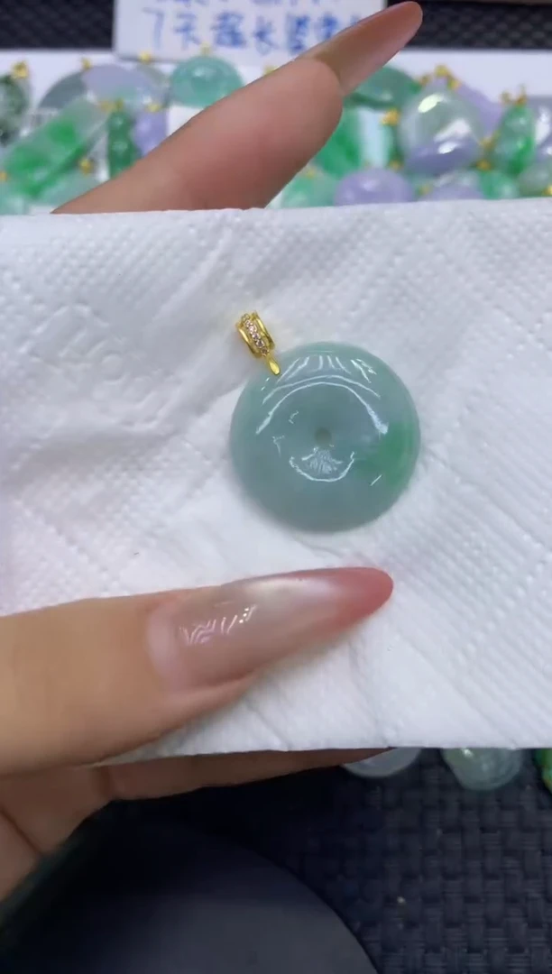 颈饰未镶嵌翡翠天然缅甸A货翡翠