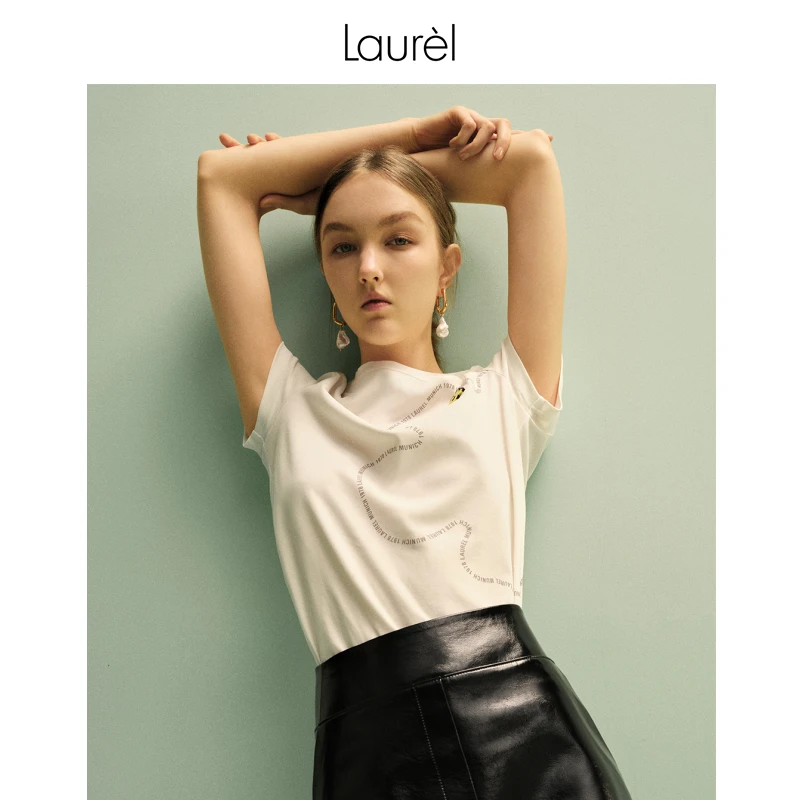 【晨粉专享】Laurel新款短袖t恤女LWL343Z01000