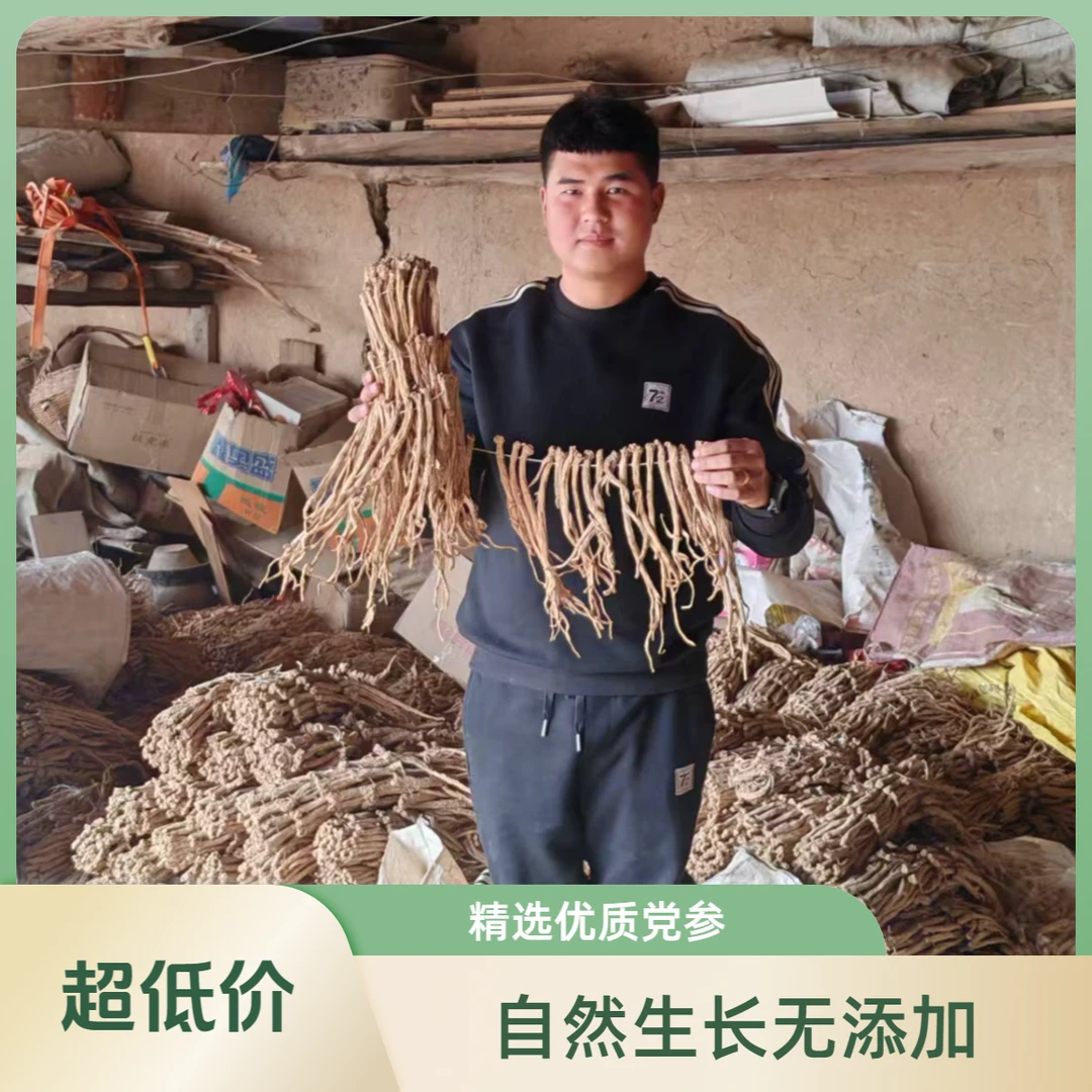 甘肃文县老党参中条原条无硫自然晾晒滋补泡水煲汤